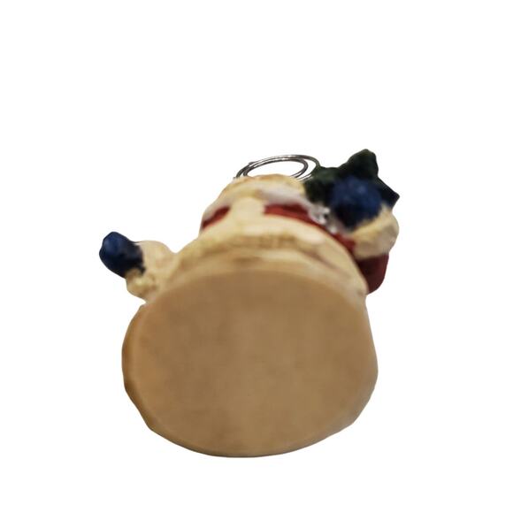 Wooden Santa Picture Holder Table Decor Christmas Table Decor Santa Blue Mittens - Picture 5 of 10